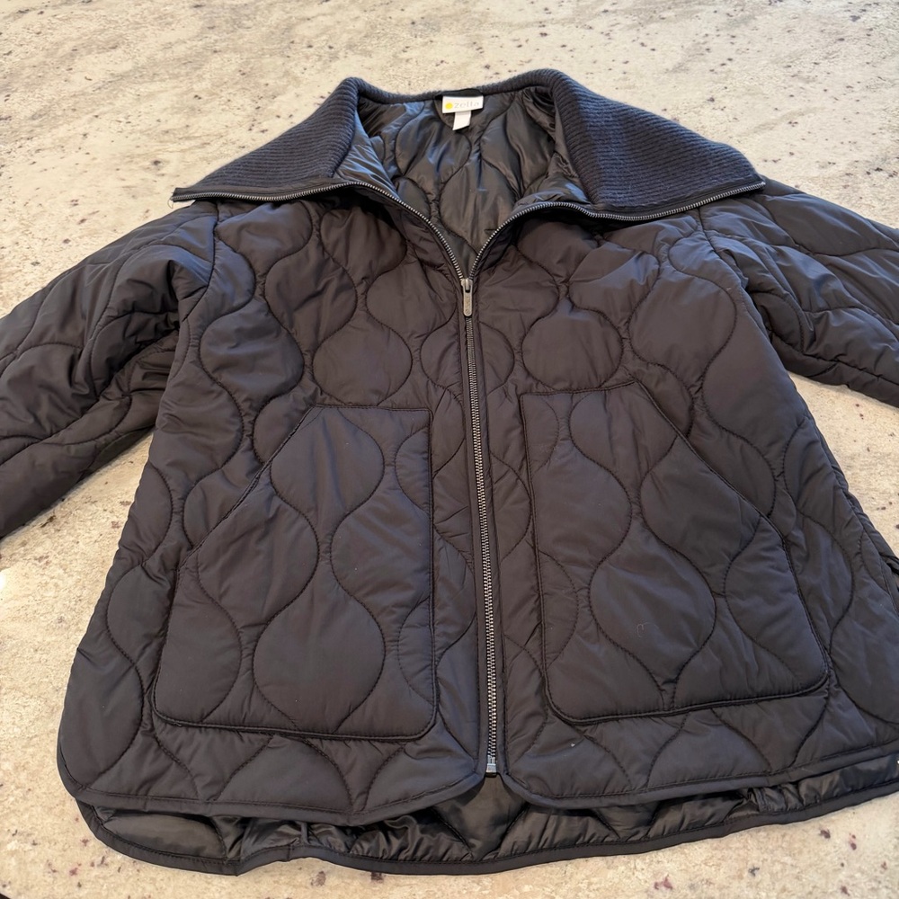 Zella Black Quilted Jacket